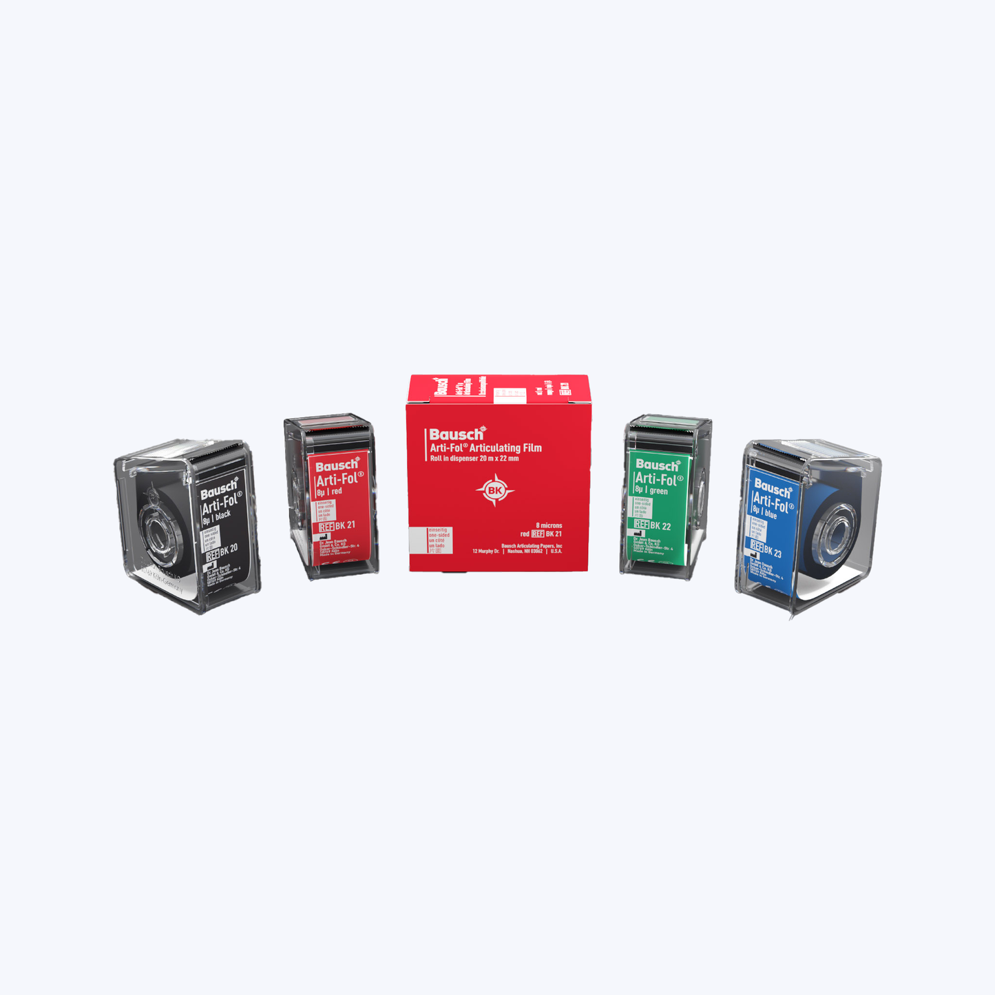 Arti-Fol Plastic in dispenser 1-sided, 22 mm (20 meter, red, 8 )