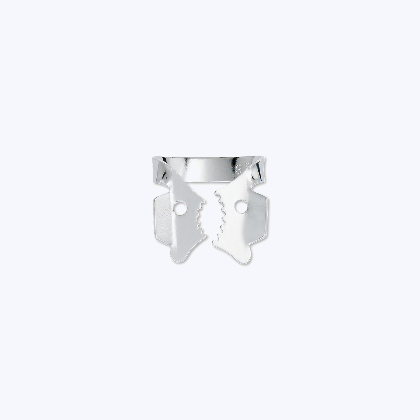HYGENIC Winged Clamp Gloss Finish, Serrated Jaw (Upper Right Molars)