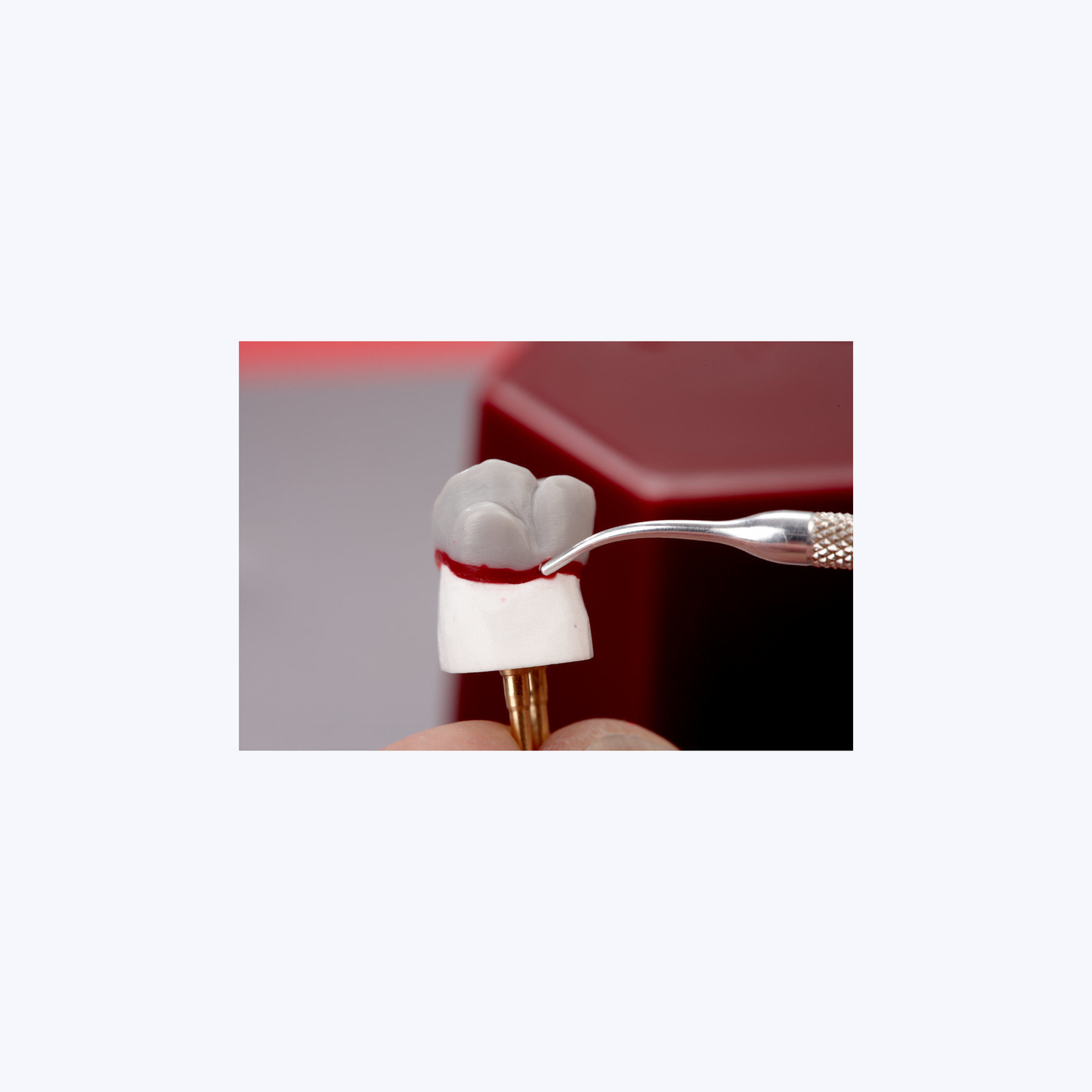 Renfert GEO Classic Cervical Wax Burgundy Transparent
