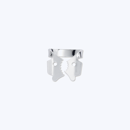 HYGENIC Winged Clamp – Gloss Finish, Serrated Jaw (Upper Right Molars)