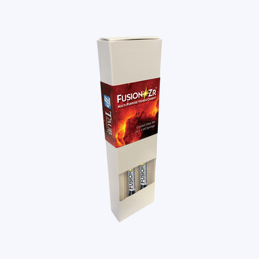 FUSION-Zr Veneer Cement Kit – Crystal (2 x 1.2 mL Syringes)