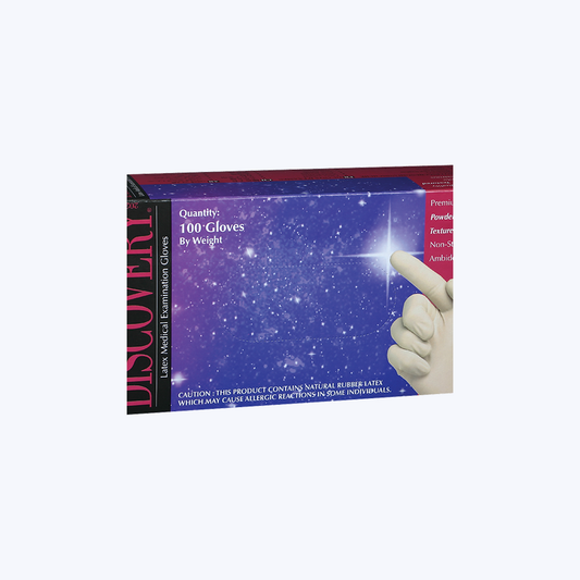 Discovery Small Powder Free Latex Exam Gloves (100 pcs/Box)