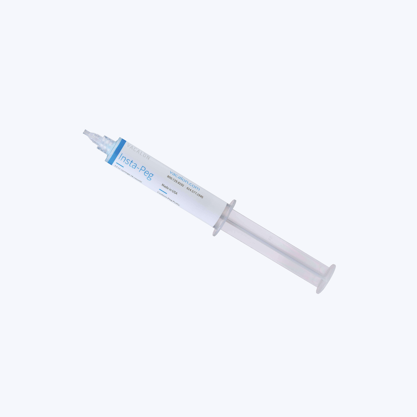 Insta-Peg Refractory Peg Putty, White, 4 x 12 cc Syringe